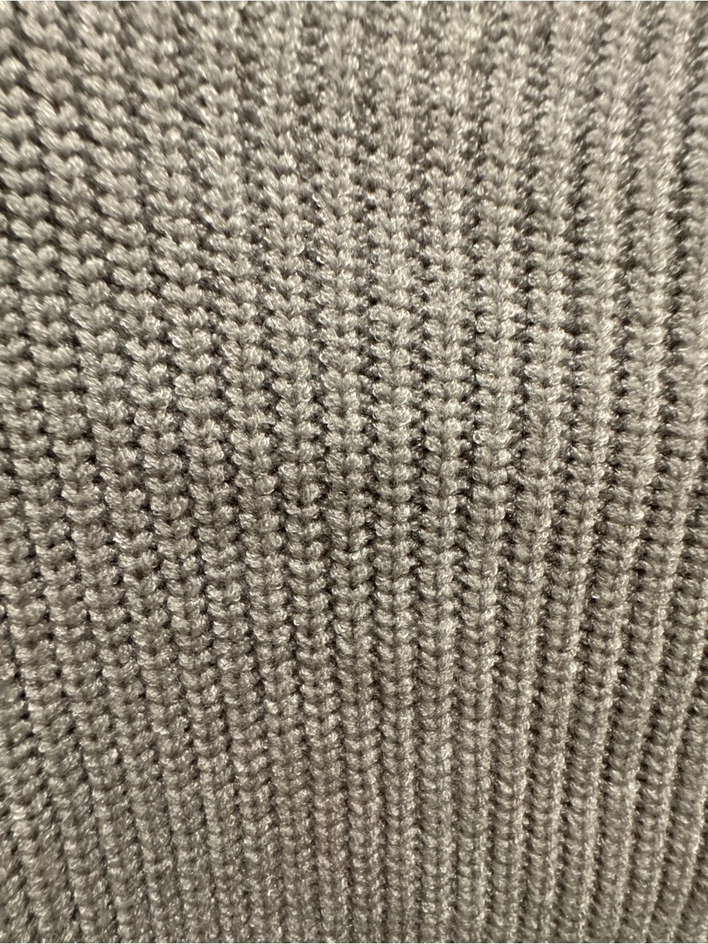 Relaxed Light Gray Ribbed Crewneck Sweater - Picture 9 of 9